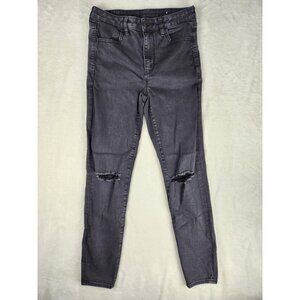 American‎ Eagle Jeans Women's AE Next Level Stretch Super Hi-Rise Jegging Sz 8